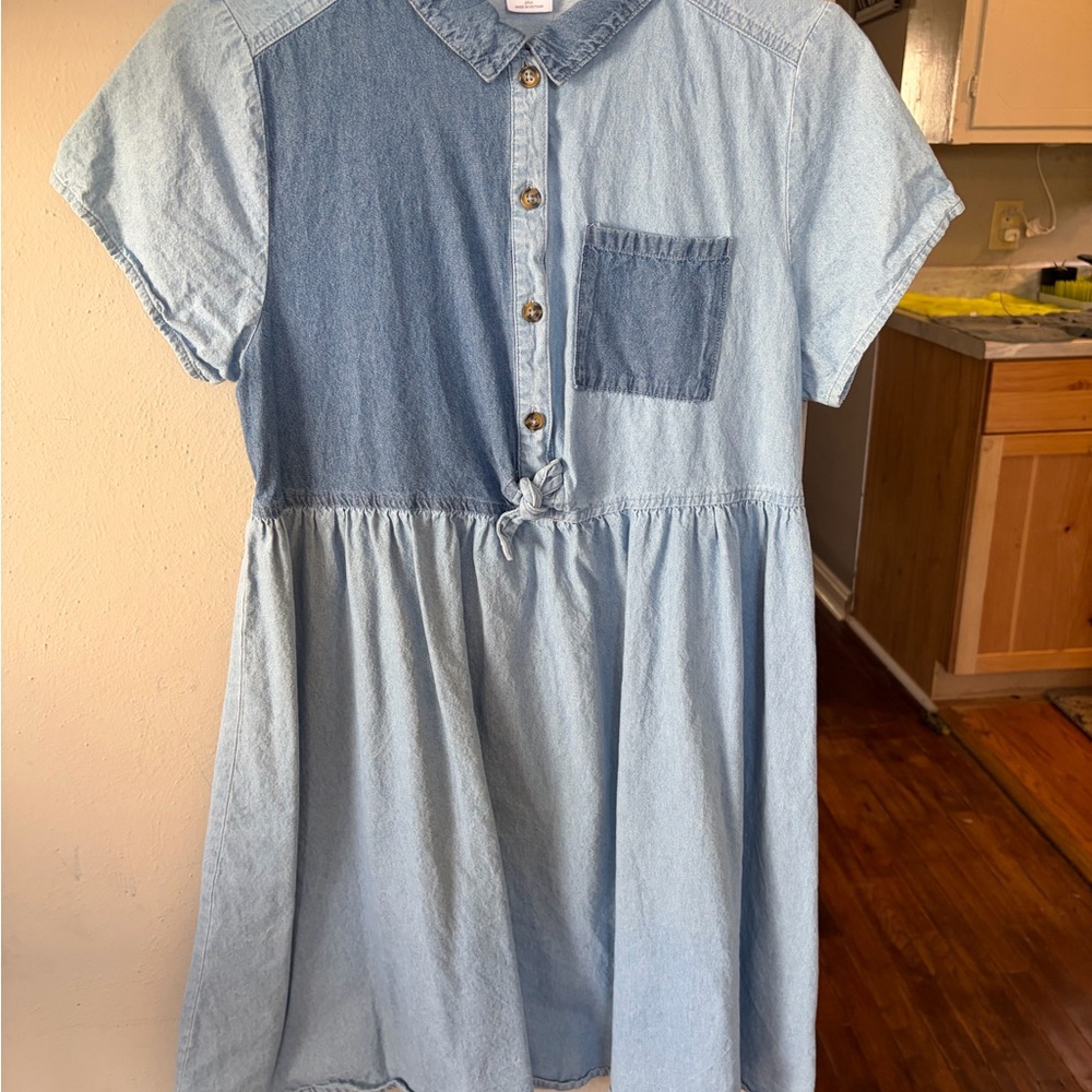 Wonder Nation Light and Dark Blue Kids Dress